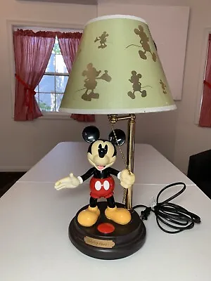 MICKEY MOUSE Collectible Vintage Disney Table Lamp ANIMATED PARTS ONLY • $40