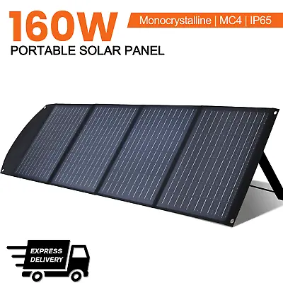 160W Portable Foldable Solar Panel For BLUETTI JACKERY ECOFLOW Power Station US  • $129.70