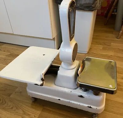 £99.99 • Buy Vintage Avery Butchers Scales 20lbs Weight Made In England Nice Condition RUSTIC