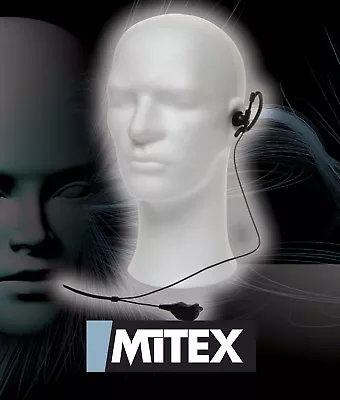 Mitex G Shape Earpiece With Mic & Ptt - For All Mitex Handheld Two Way Radios • £26