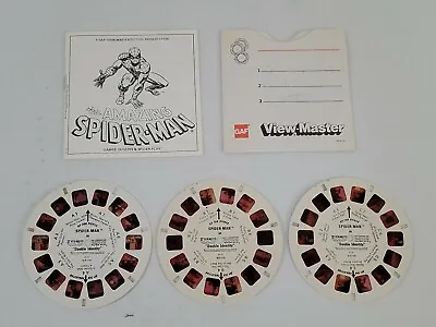 GAF View Master H11 Amazing Spider-Man In Double Identity  3 Reel Set 1977  • $20