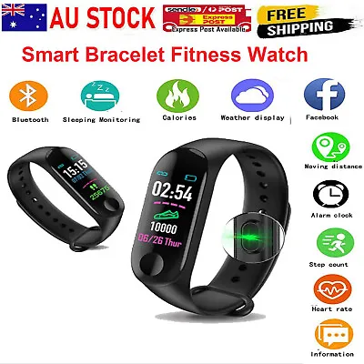 $14.78 • Buy Smart Bracelet Fitness Watch Style Heart Rate Monitor Watch Pedometer Tracker