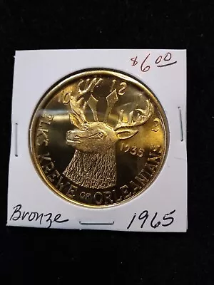 1965 Elks Bronze Doubloon - Mardi Gras • $5