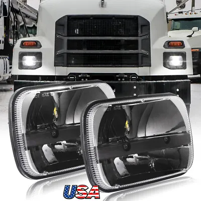 2PCS 105W 7x6  5x7  LED Hi/Lo Beam Headlights For Mack MD7 CH CH600 MS300P Truck • $85.99