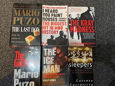 £8 • Buy Mafia 6 Book Bundle I Heard You Paint Houses ,The Ice Man Plus
