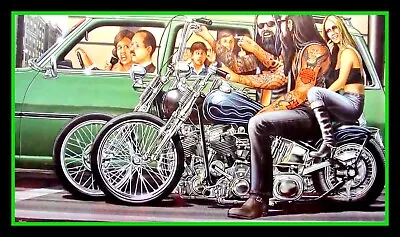 $2.95 • Buy 5  Sunday Cruise Vinyl Sticker. USA Harley Davidson Motorcycle Decal For Helmet.