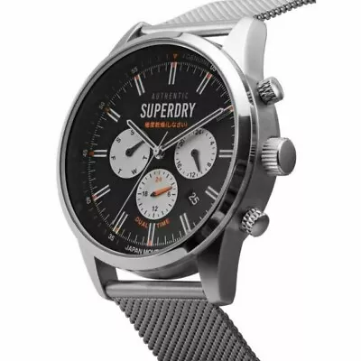 Superdry Regent Men's Multidial Mesh Bracelet Watch SYG256SM • £29.99