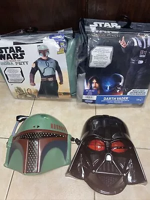 $80 • Buy Darth Vader & Boba Fett Cosplay  Costume Adult Sizes Star Wars New
