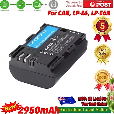 2950mAh Battery LP-E6 For Canon EOS 5D Mark III EOS 80D 70D 7D 60D 6D LPE6 LPE6N • $32.99