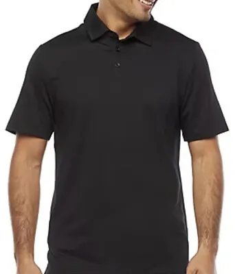 NWT J. Ferrar Men's Iron Gray 100% Pima Cotton Short Sleeve Casual Polo Shirt LT • $18