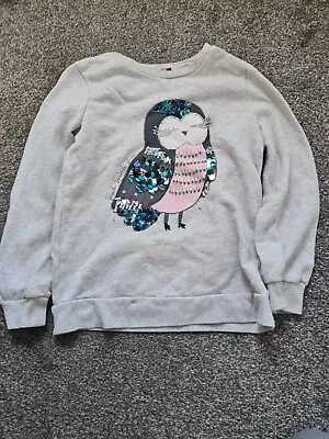 £3.50 • Buy Girl’s Owl 🦉 Jumper Age 8-9 Years