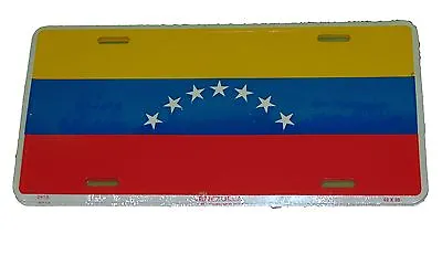Venezuela 7 Star Flag License Plate 6 X 12 Inches Aluminum New  • $9.90