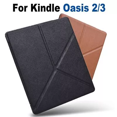 PU Leather Folio Stand Case 7 Inch EReader Shell For Kindle Oasis 2/3 9th 10th • $13.96