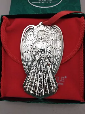 1996  Towle Sterling Silver  Angel Christmas Ornament  3 3/4  Tall  New Mint! • $87.50