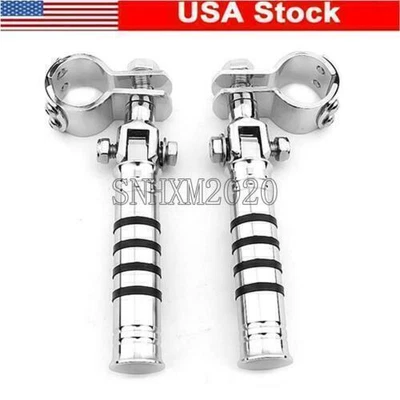 $55.74 • Buy Chrome Highway Crash Bar Foot Peg For Yamaha V-Star 650 950 1300 Classic Stryker