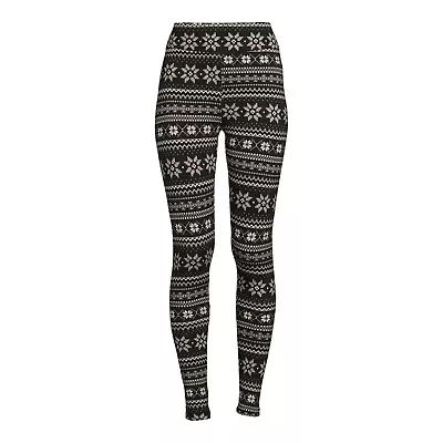 Women's Fair Isle Leggings Snowflake Design • £12.53