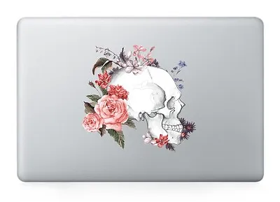 Flowers Skull Laptop Apple Sticker Viny Decal Macbook Air/Pro/Retina 13 15 17  • $9