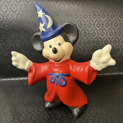 Vintage Walt Disney Productions Porcelain Sorcerer Mickey Mouse Doll • $59.99