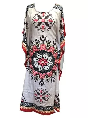 Plus Size Kaftan Tunic Dress  Free Size Fits 161820222426 • £7.99