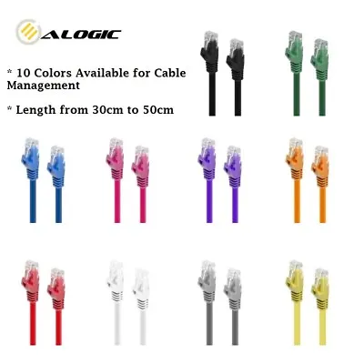 Alogic CAT6 Network Cable Lifetime Warranty 10 Colors Available From 0.3m To 50m • $9.50