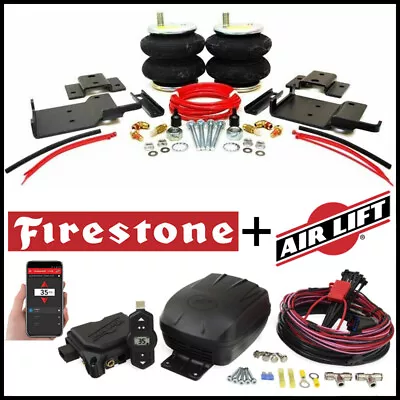 Firestone Rear Helper Springs / Air Lift Compressor Kit For 2015-2024 Ford F-150 • $959.95