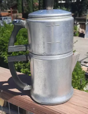 Wear-Ever Aluminum Coffee Pot Percolator 3044 1-2 Cup Complete Vintage • $26.99