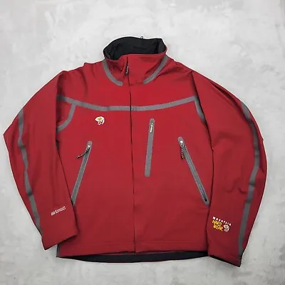 Mountain Hardwear Jacket Mens Small Red Puffer Fleece Lined Coat Conduit Adult • $48.97