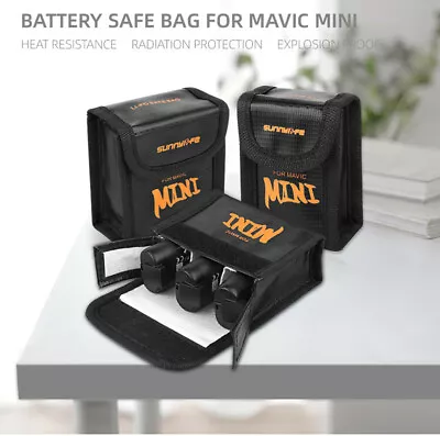 $13.53 • Buy Fire-proof 8-Lipo Battery Safe Guard Bag Protecto Cover For DJI Mavic Mini Drone