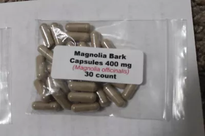 MAGNOLIA BARK CAPSULES (magnolia Officinalis) 400mg - 30 Count • $3.95
