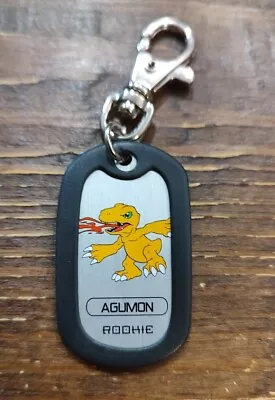 Vintage DIGIMON Digital Monsters Life's A Charm Agumon Rookie Key Chain Tag • $9.39