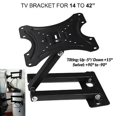 Swivel TV Wall Bracket Mount For  14 16 18 20 22 32  Inch 3D LCD LED Plasma UK • £8.20