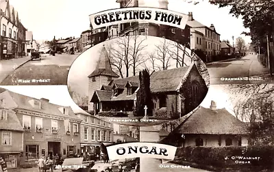 1911   ONGAR  Chelmsford Essex  Multiview Postcard • £3