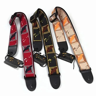 New Embroidered Guitar Strap Fender Straps Electric Acoustic Guitar Bass Ukulele • $21.87