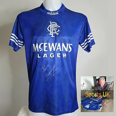 £149.99 • Buy Paul Gascoigne SIGNED Glasgow Rangers 1994 / 96 Shirt  Autograph. PHOTO PROOF