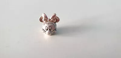 Sterling Silver Rose Gold Pandora Essence Charm Disney Minnie • £12