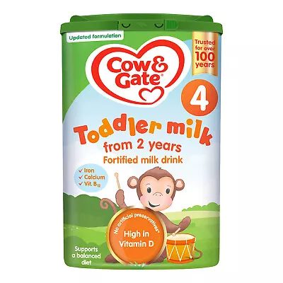 Cow & Gate 4 Toddler Milk Formula 2+ Years 800g • £15.99