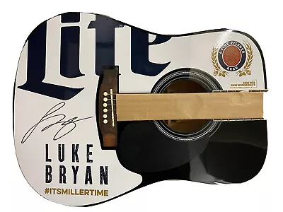 Luke Bryan Signed Guitar - Miller Lite! • $1100