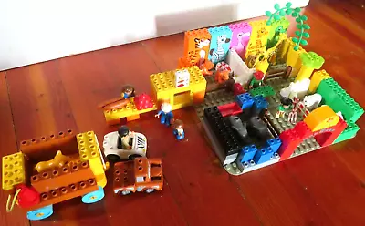 DUPLO LEGO Zoo -9 Animals6 FiguresVehiclesLarge Base PlateBlocks  - Bulk Lot • $79