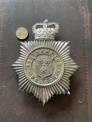 Southampton Police Helmet Plate Badge Obsolete Large • £14.99
