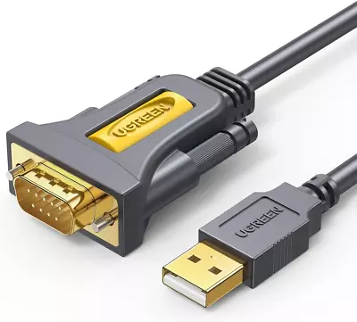 UGREEN USB Serial Cable USB To RS232 DB9 9 Pin Adapter Converter For Connecti... • $27.29