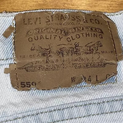 Vintage 550 Levi’s Orange Tab Shorts Size 34 (32) Lots Of Stains • $14.90
