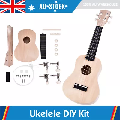 21  Ukelele UKE Basswood Guitar Instrument Wooden Paint DIY Kit For Children Kid • $11.30