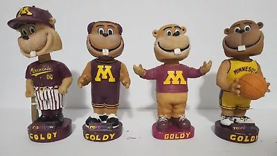 Lot Of 4 University Of Minnesota Goldy Gopher BobbleHeads Basketball Wrestling • $50