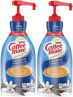 Nestle Coffee Mate Creamer French Vanilla Concentrated 50.7 Oz Pack Of 2  • $39.99