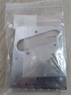 £12 • Buy Telecaster Electric Guitar Bridge With 6 Vintage Saddles - Matching Screws Tele
