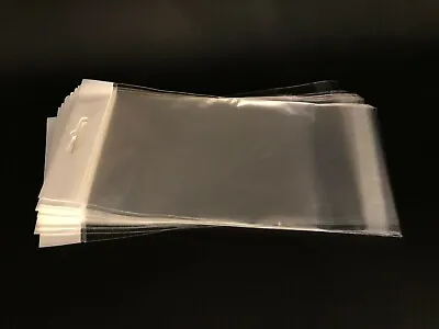 100 Clear Cello Bags HANG TOP Resealable Self Adhesive OPP Poly Hang Hole Bag • $8.95