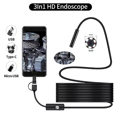 Pipe Inspection Camera Endoscope Video Sewer Drain Cleaner Waterproof USB • $2.99