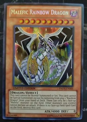 Malefic Rainbow Dragon YMP1-EN005 Secret Rare Limited Edition NM Yugioh • $30