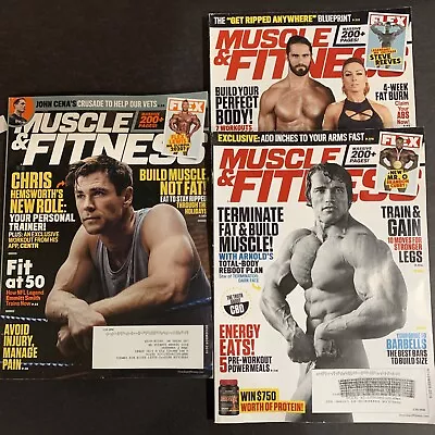 2019 • Muscle And Fitness Magazine •  Lot Of 3 • OCT NOV DEC #MUSF-18 • $24.99