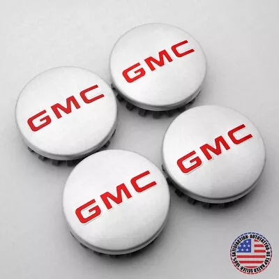 For GMC Sierra Yukon Denali Brushed Aluminum Wheels Center Caps 83mm 3.25  • $29.99